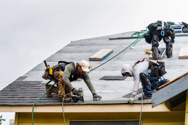 Professional Gutter Installation technician working in Factoryville, PA